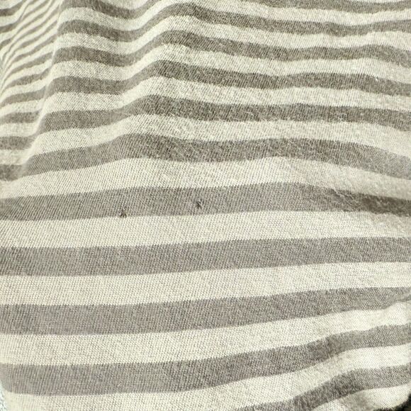 Royal Robbins Two Tone Grey Stripe Pullover Turtleneck Shirt Top Women's Medium - Picture 5 of 6